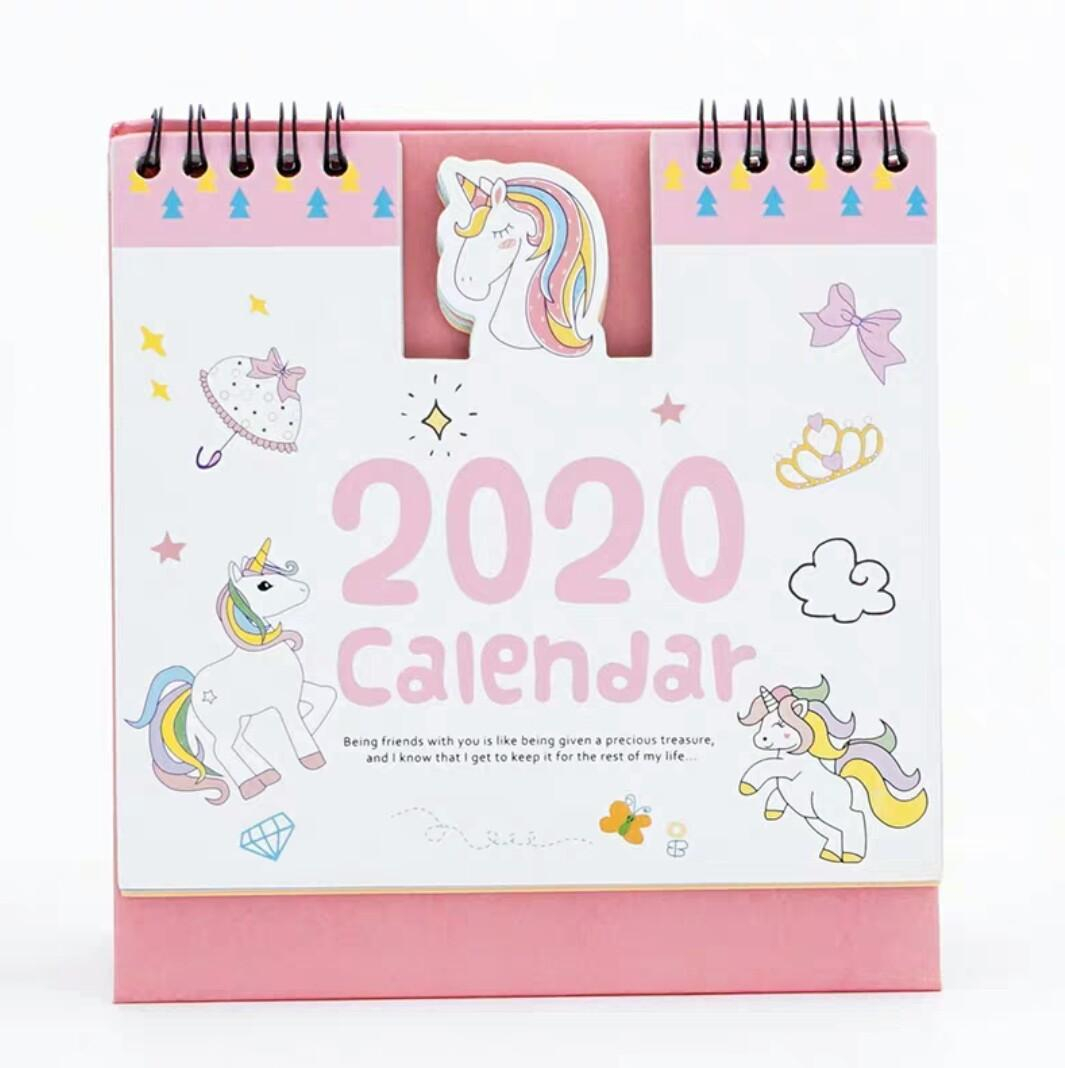 Cute Hello Kitty Doraemon Stitch Minion Totoro Baymax Unicorn Pet Calendar  2020