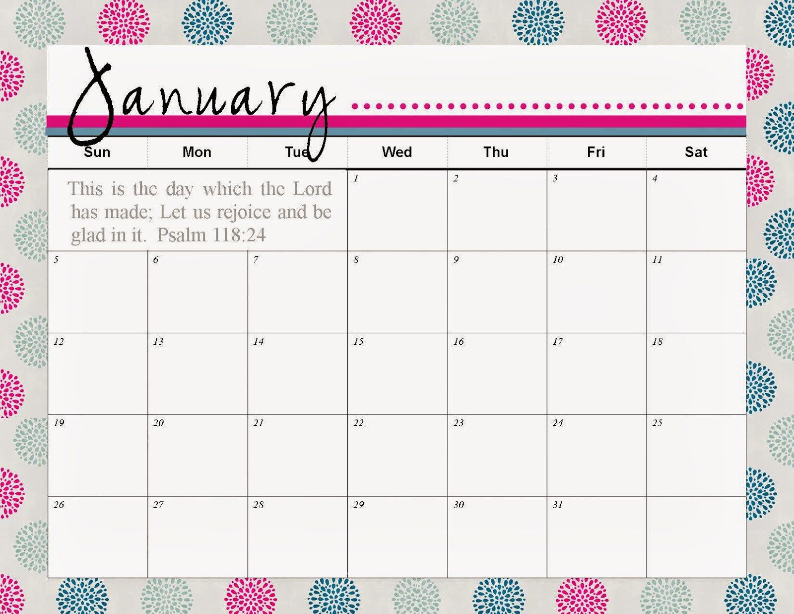 Cute January Schedule 2016 Imom | Calendar 2019 Printable