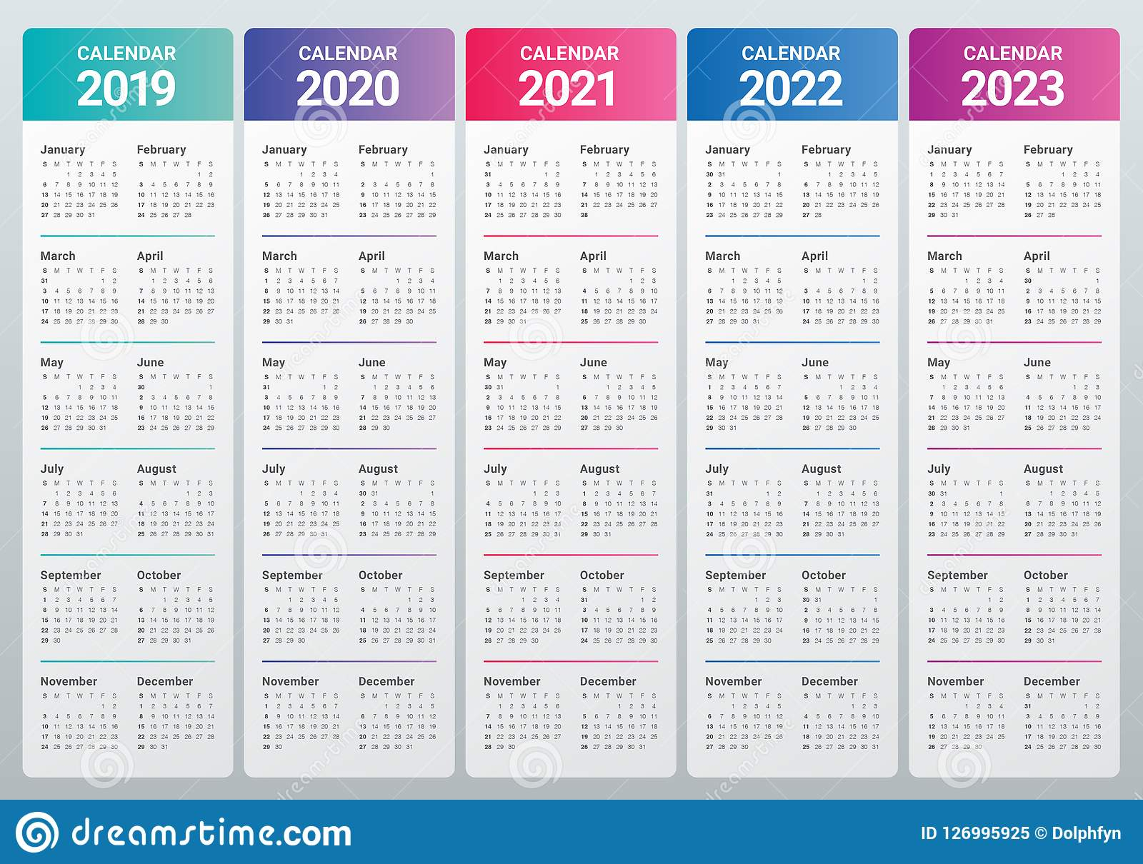 3 Year Calendar 2021 To 2023 | Calendar Printables Free Templates