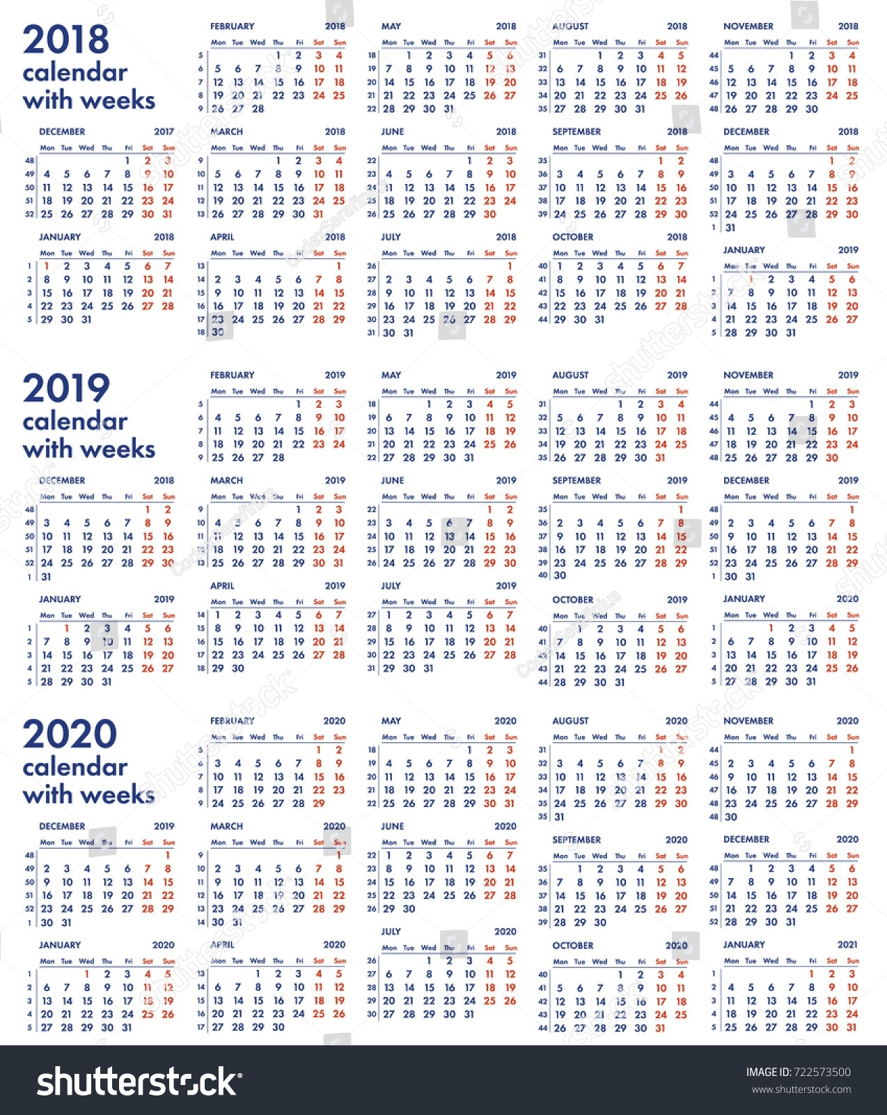 Calendar Week Counter 2020