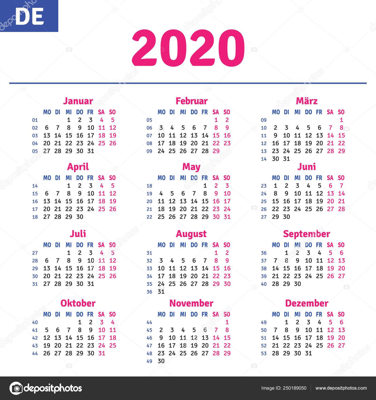 Calendar En 8 2020 | Calendar Printables Free Templates