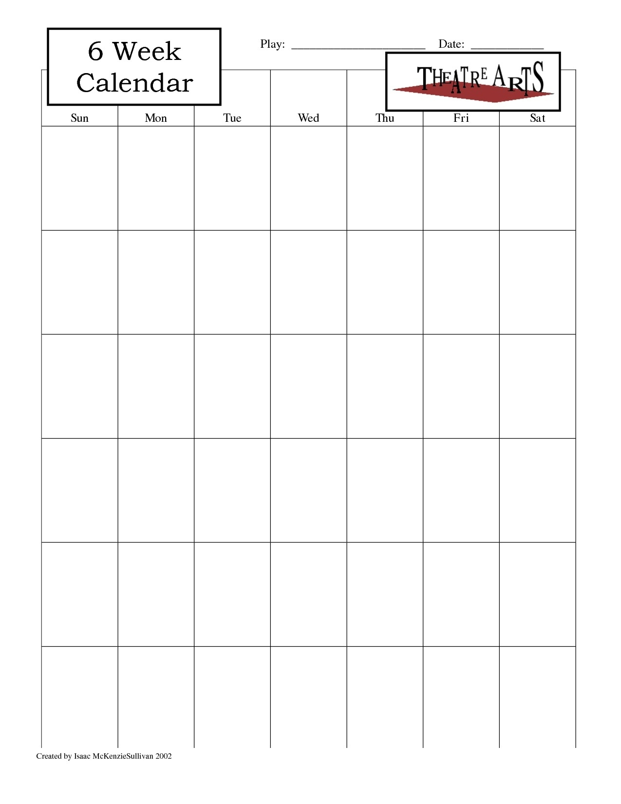 Dandy Printable Calendar 6 Week : Mini Calendar Template