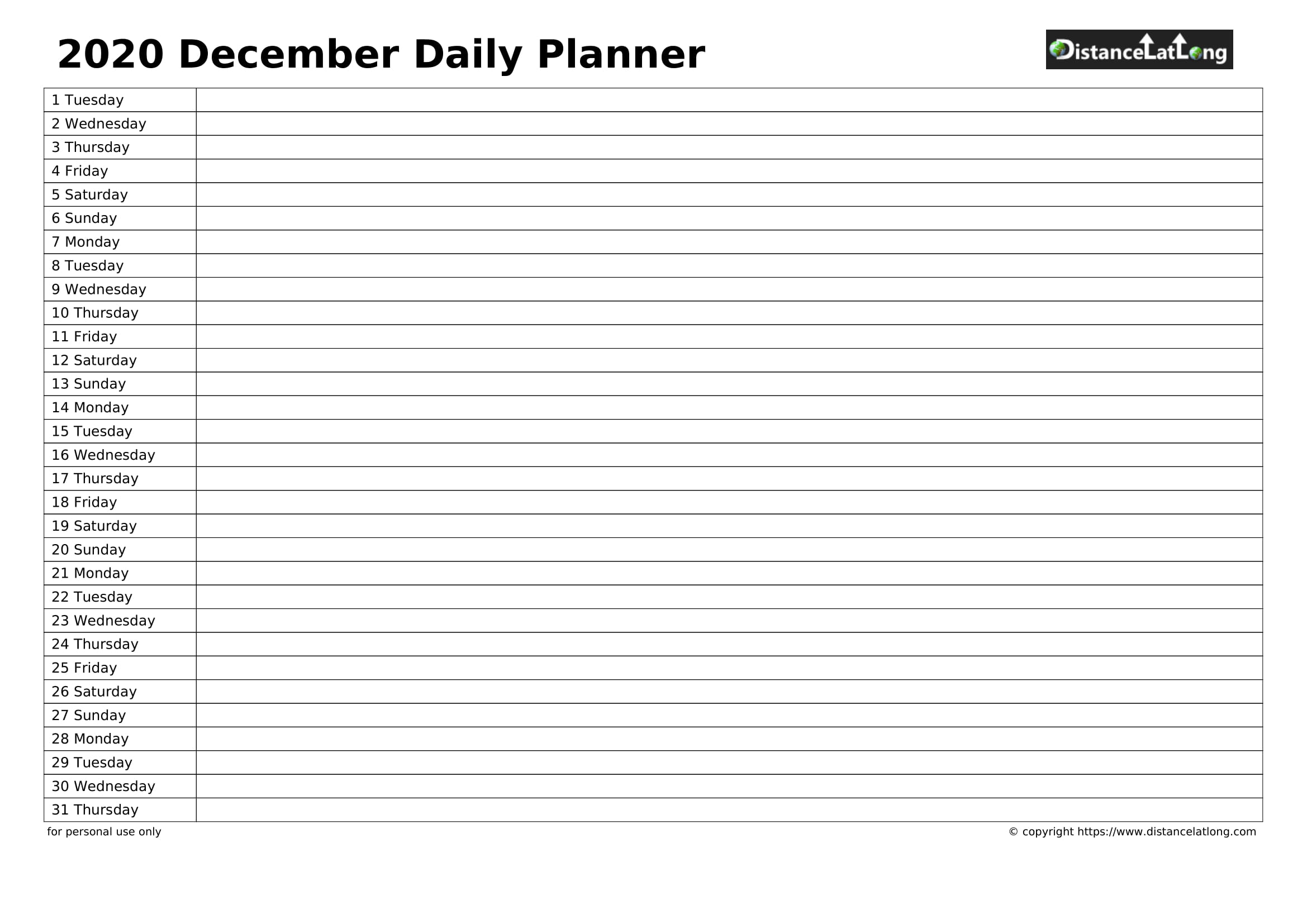 December 2020 Calendars For Pdf, Words And Jpg Formats