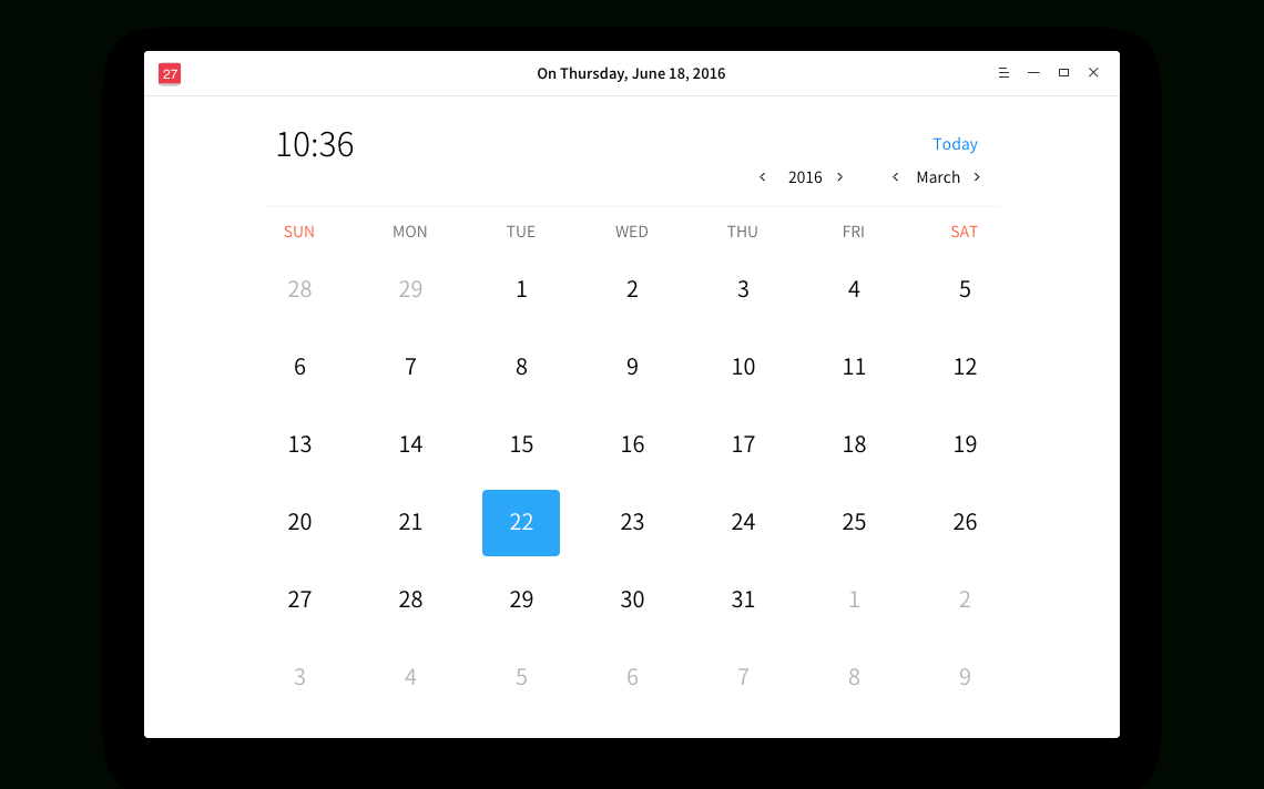 Deepin Calendar — Сообщество Deepin Technology