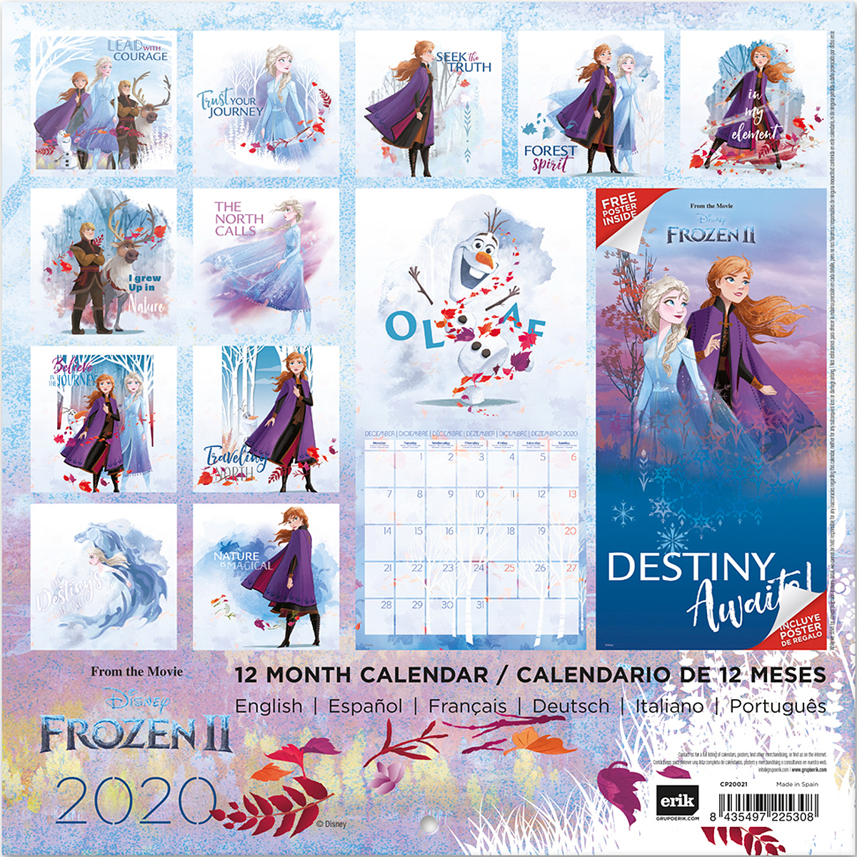 Disney Calendar 2020 Frozen