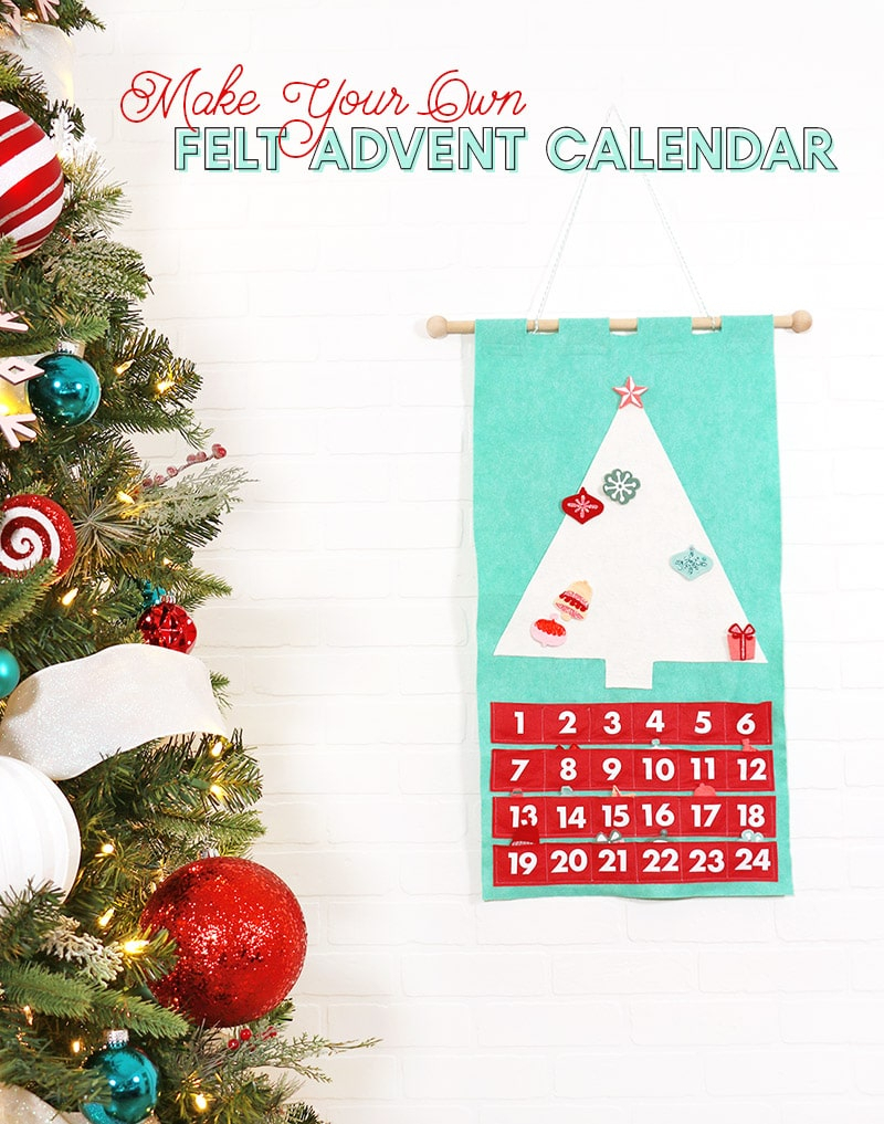 Diy Felt Christmas Tree Advent Calendar - Persia Lou