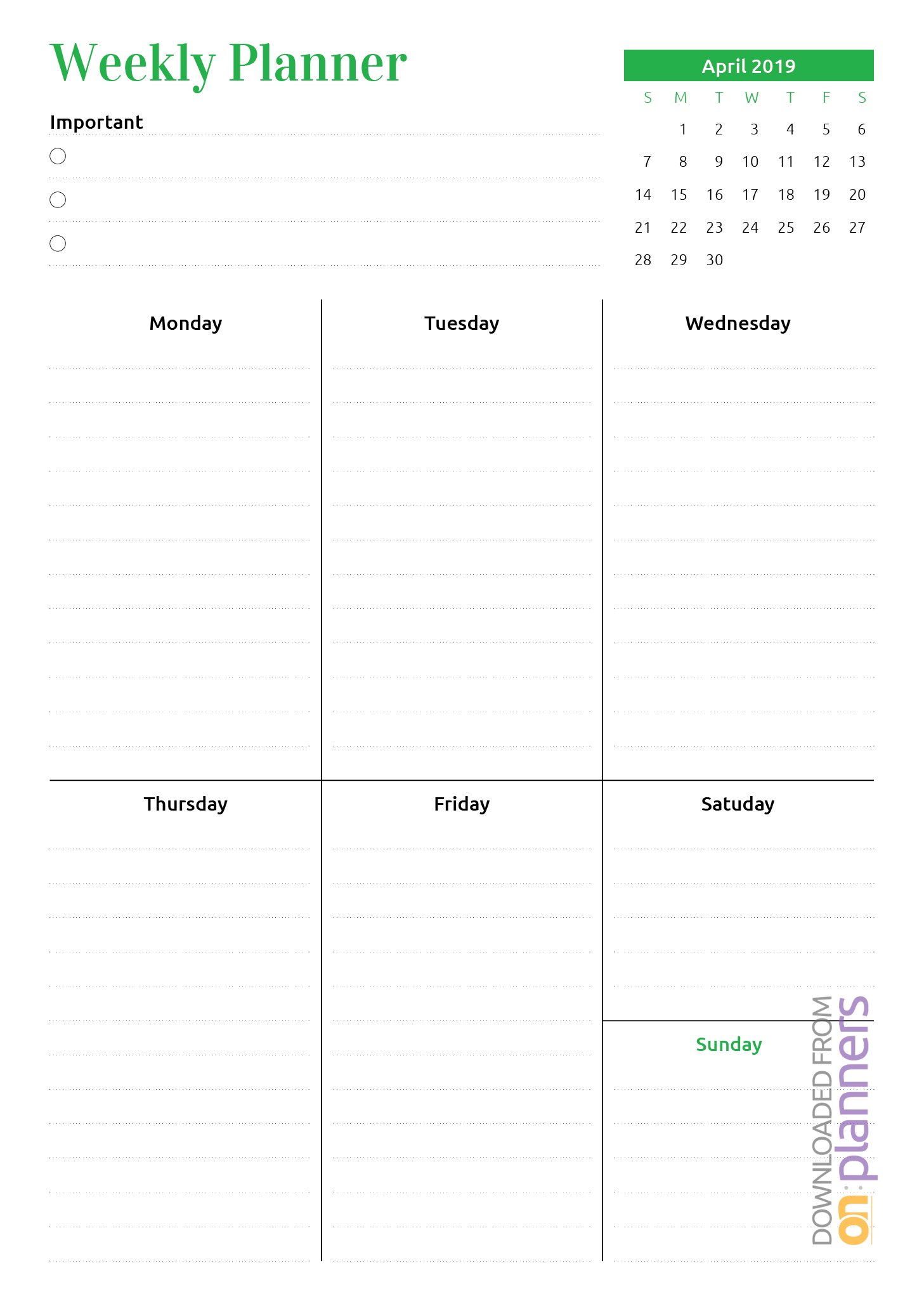 Calendar Week At A Glance Calendar Printables Free Templates