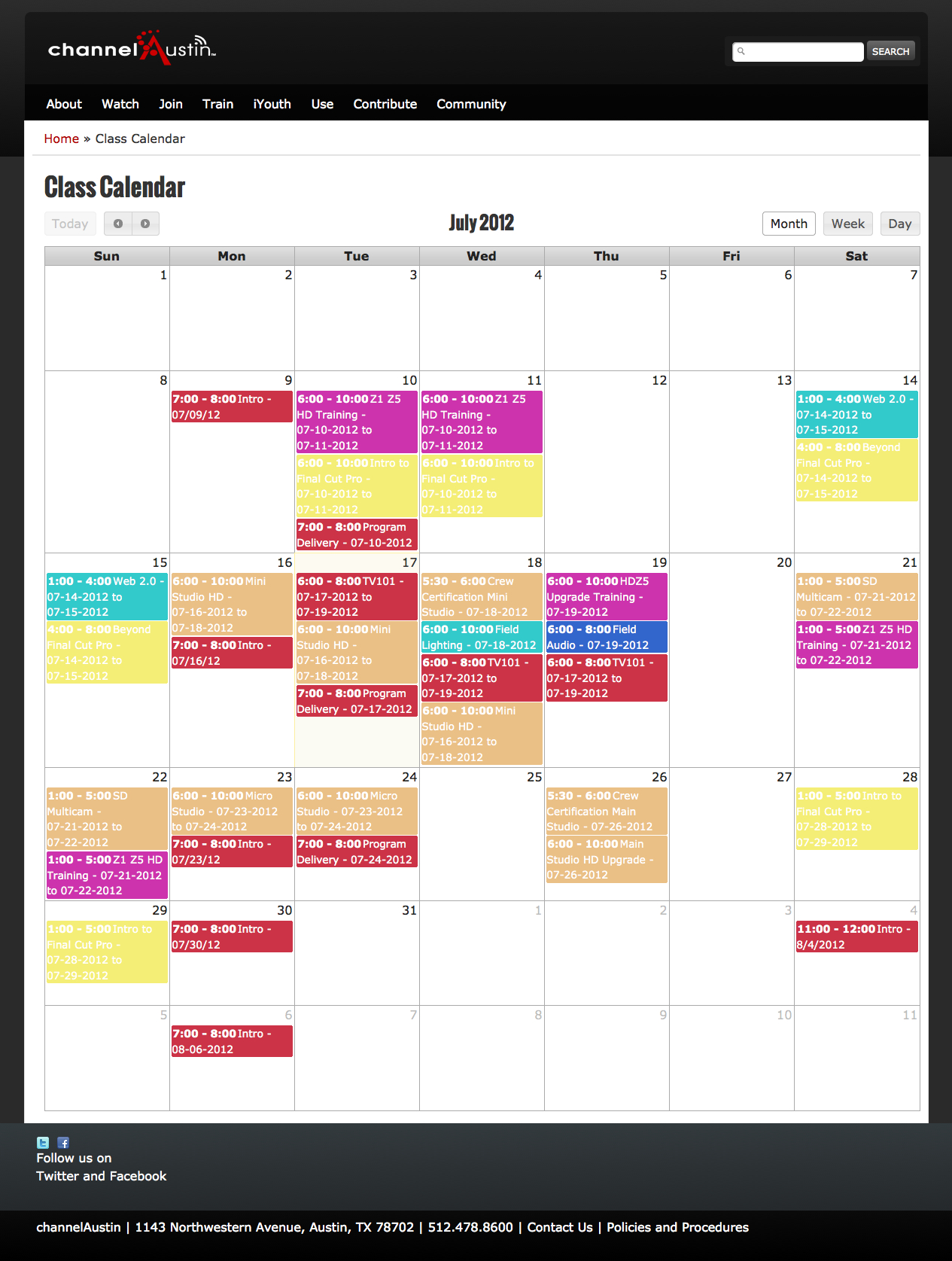 Drupal Calendar - Wpa.wpart.co
