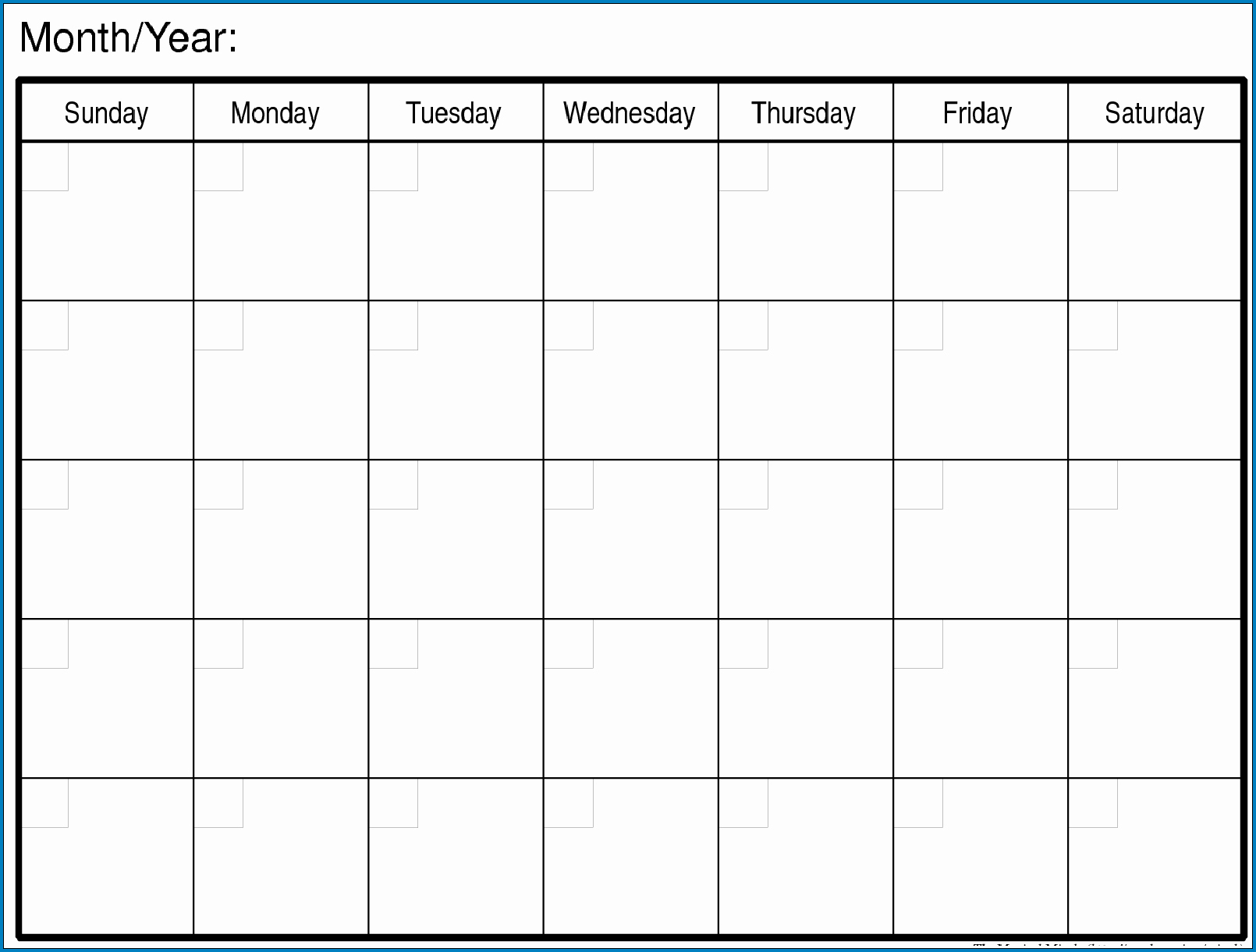 Free Printable Calendar With Lines