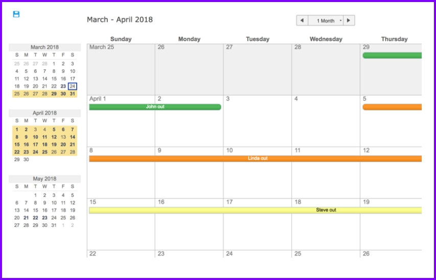 Employee Vacation Planning Calendar - Wpa.wpart.co