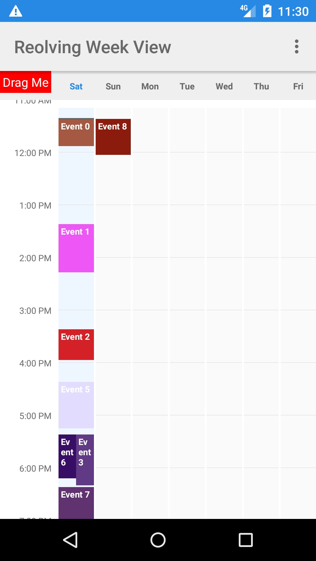 Exemplary Week Calendar Android Github : Mini Calendar Template