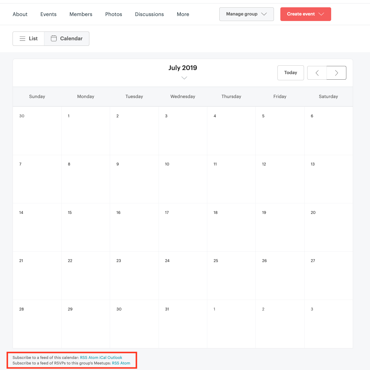 Exporting A Group Or Personal Event Calendar – Meetup