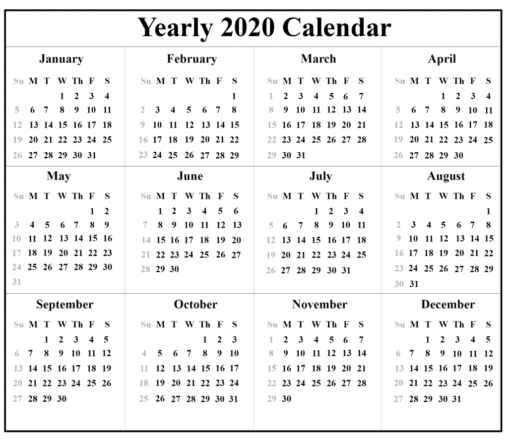 ?free Blank Australia 2020 Printable Calendar In Pdf Word