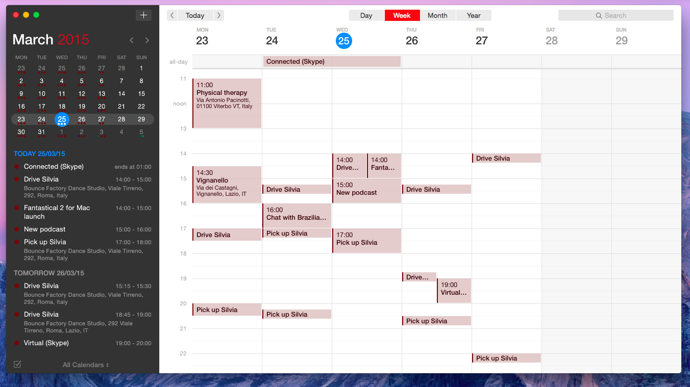 Week Calendar Vs Fantastical 2