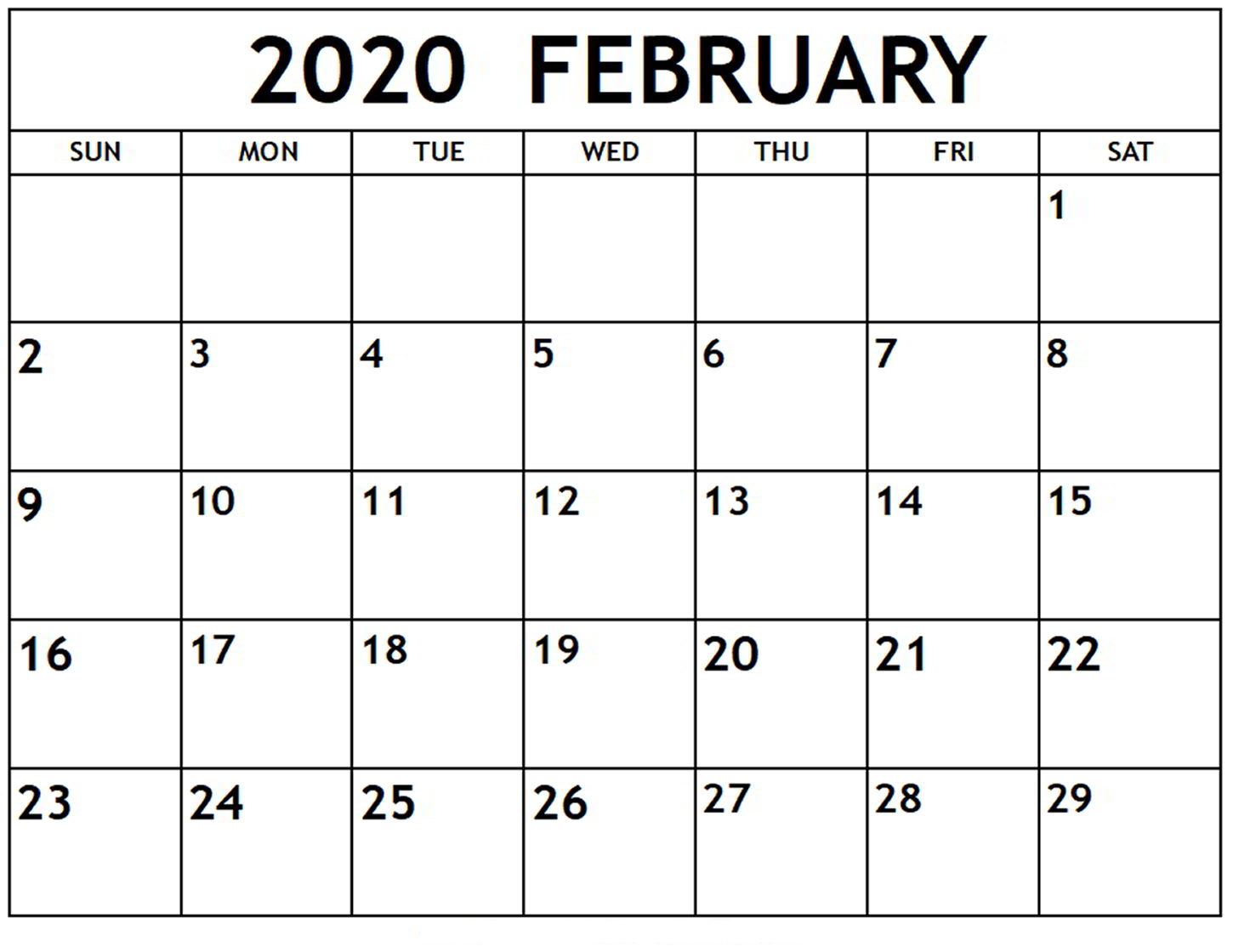 February 2020 Calendar Of Public Holidays | Office Holidays