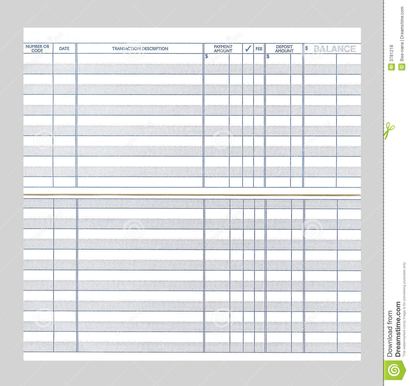 printable checkbook and register