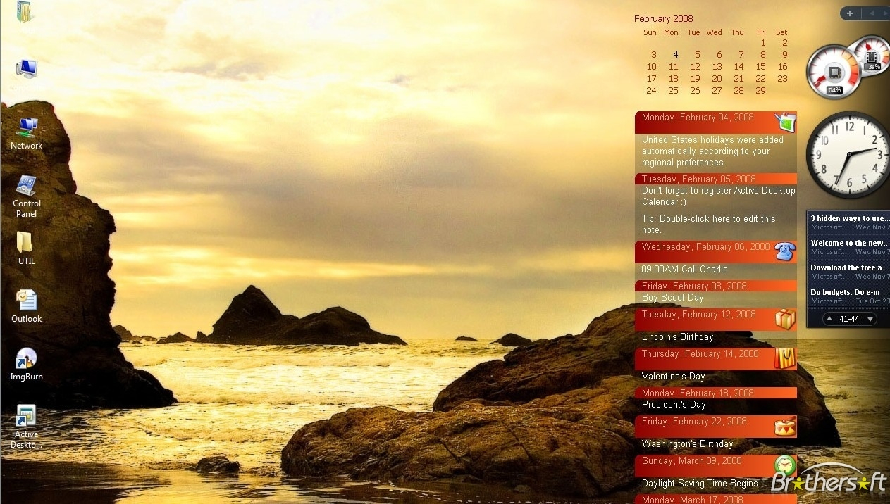 Free Download Active Desktop Calendar Download Active