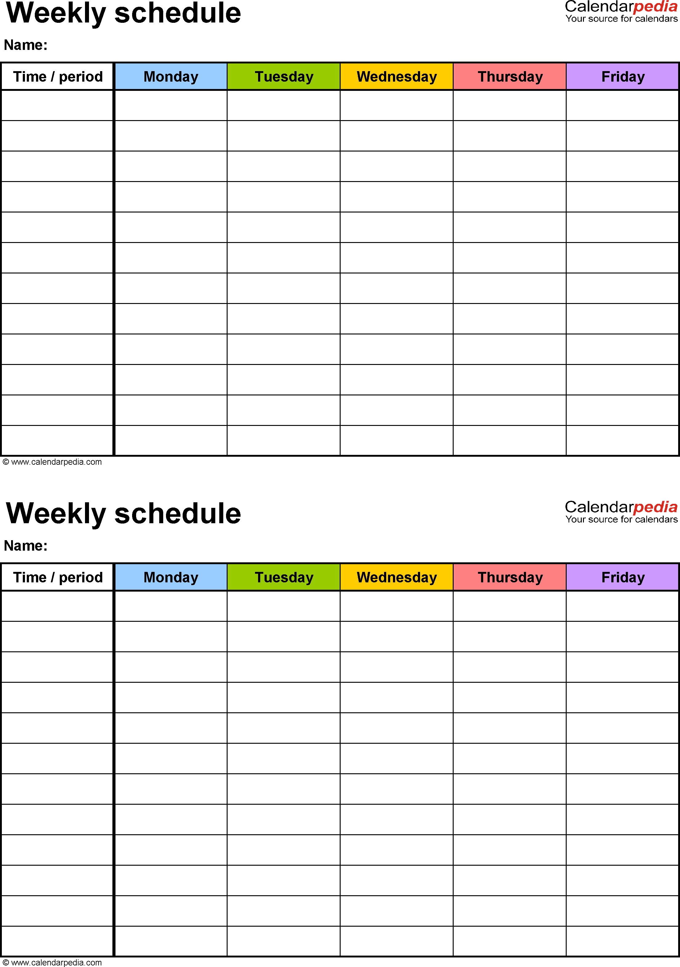 Free Printable 2 Week Calendar - Wpa.wpart.co