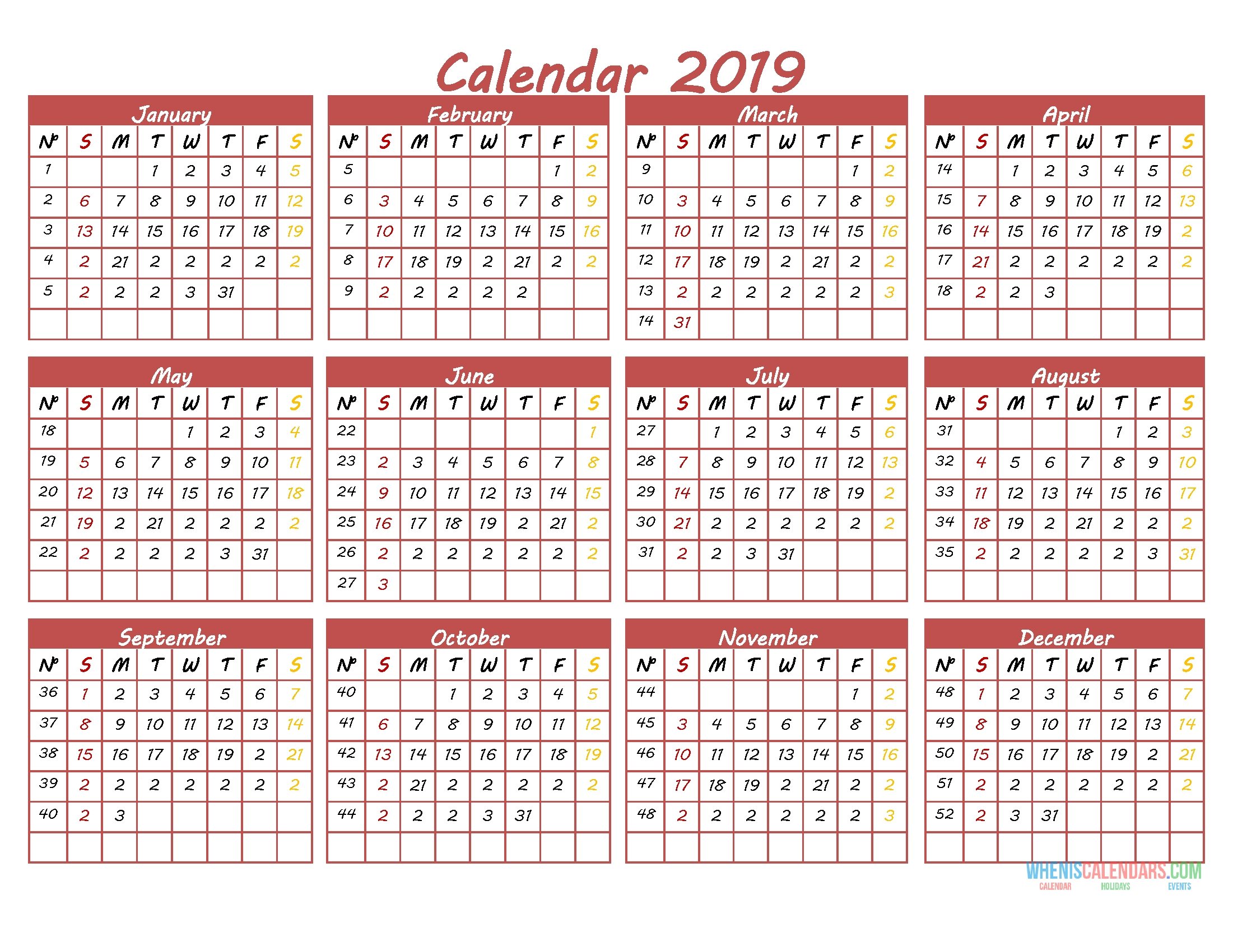 Free Printable Calendar 2-18 | Month Calendar Printable