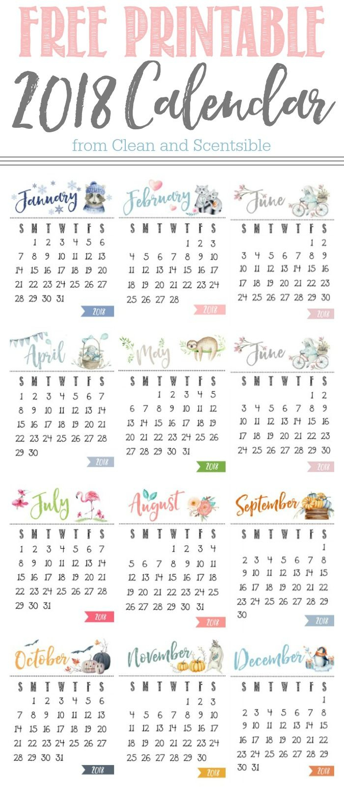 Free Printable Calendar | Calendar | Calendarios Imprimibles