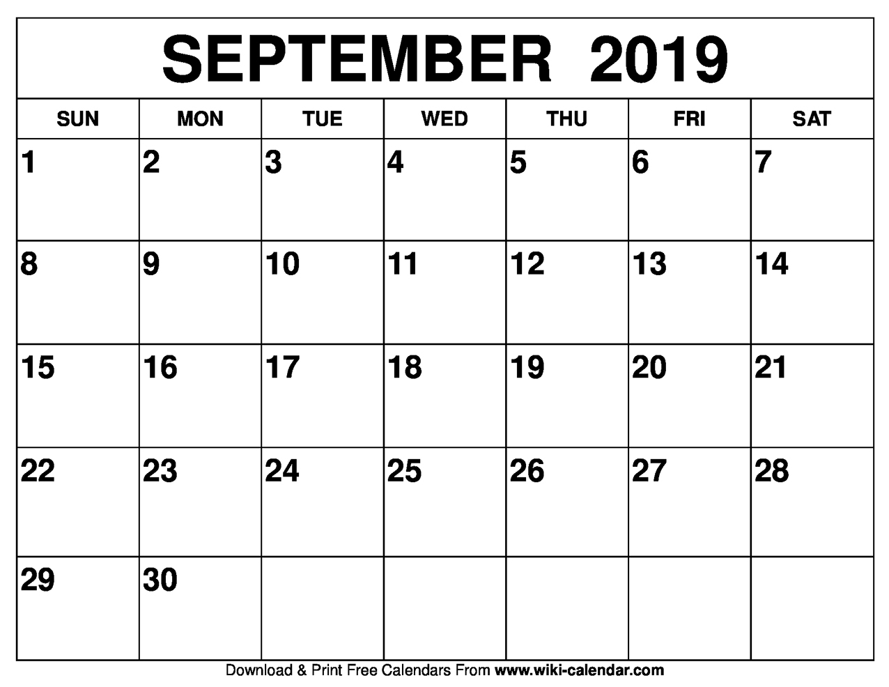 Free Printable Calendar For 2019 Or 2020-Printabe Monthly