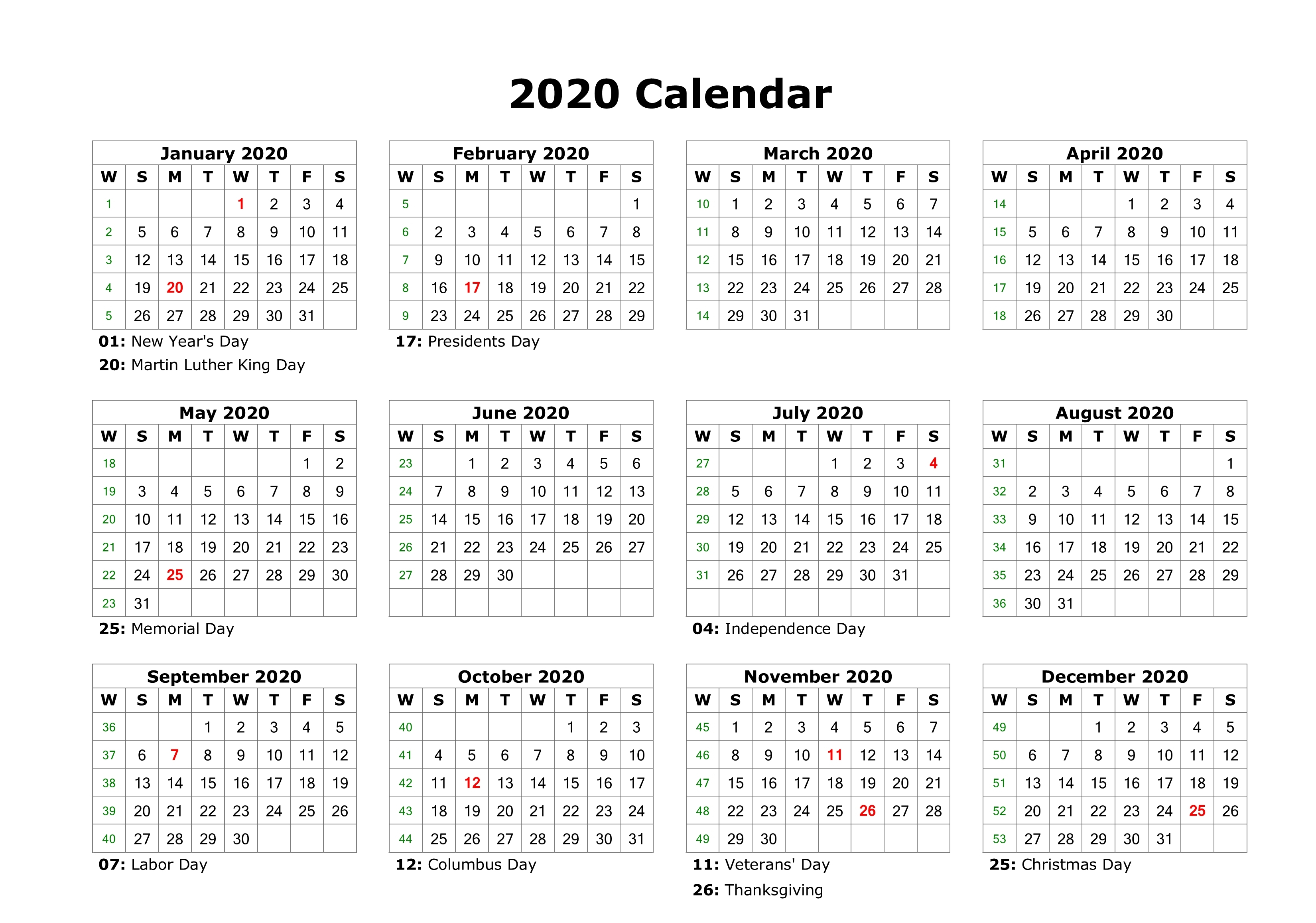 year long calendar on one page calendar printables free