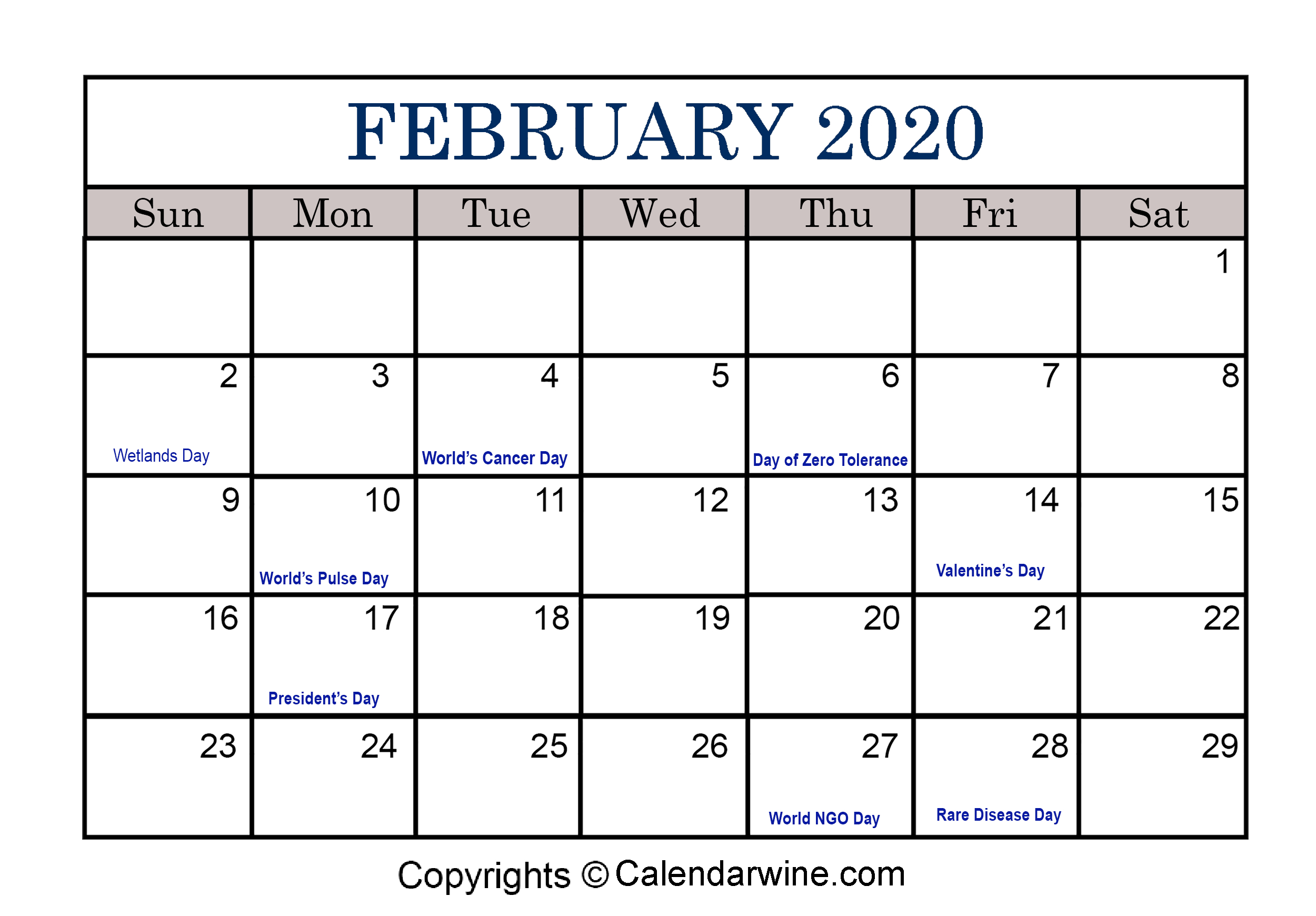 Full List Of February Holidays 2020 For Usa Uk Canada