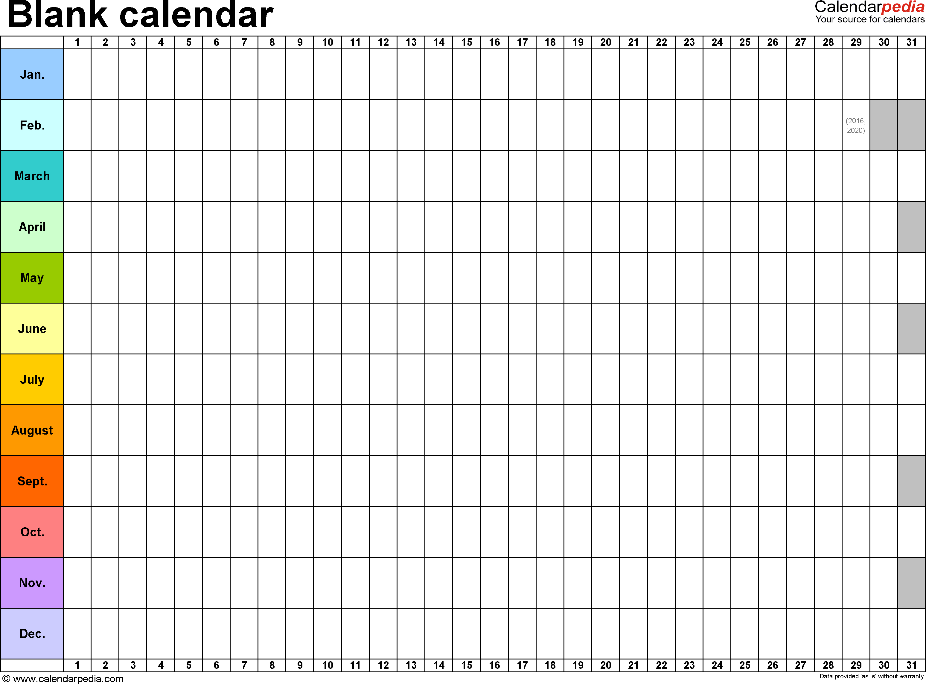 Free Printable Generic Calendar Calendar Printables Free Templates