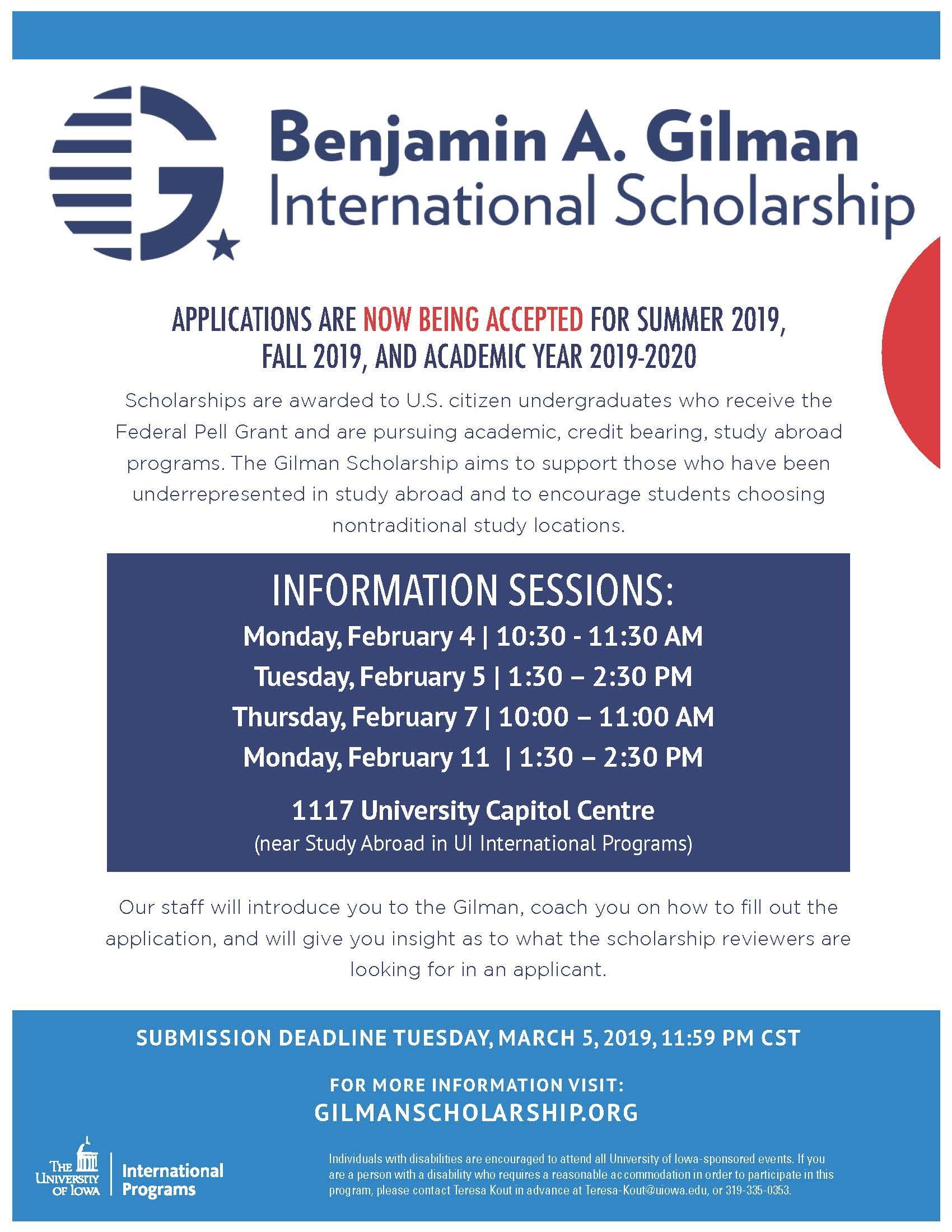 Gilman Scholarship Info Session