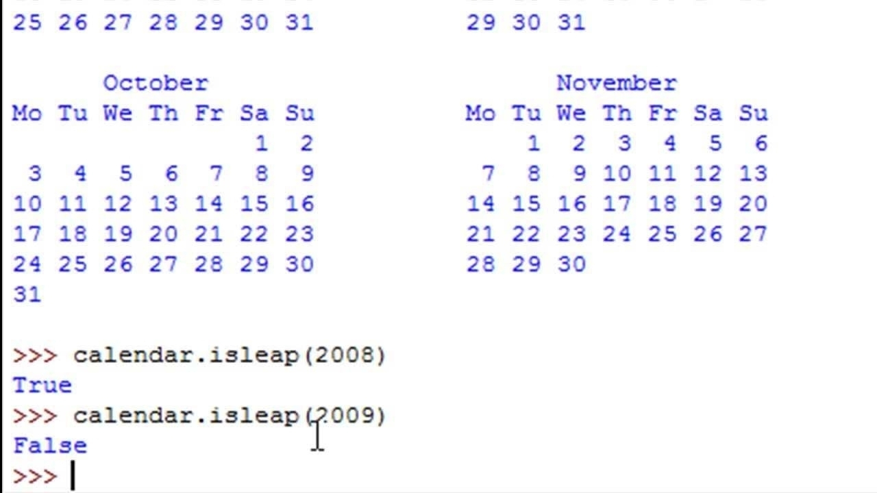 Good Print Calendar In Python : Mini Calendar Template