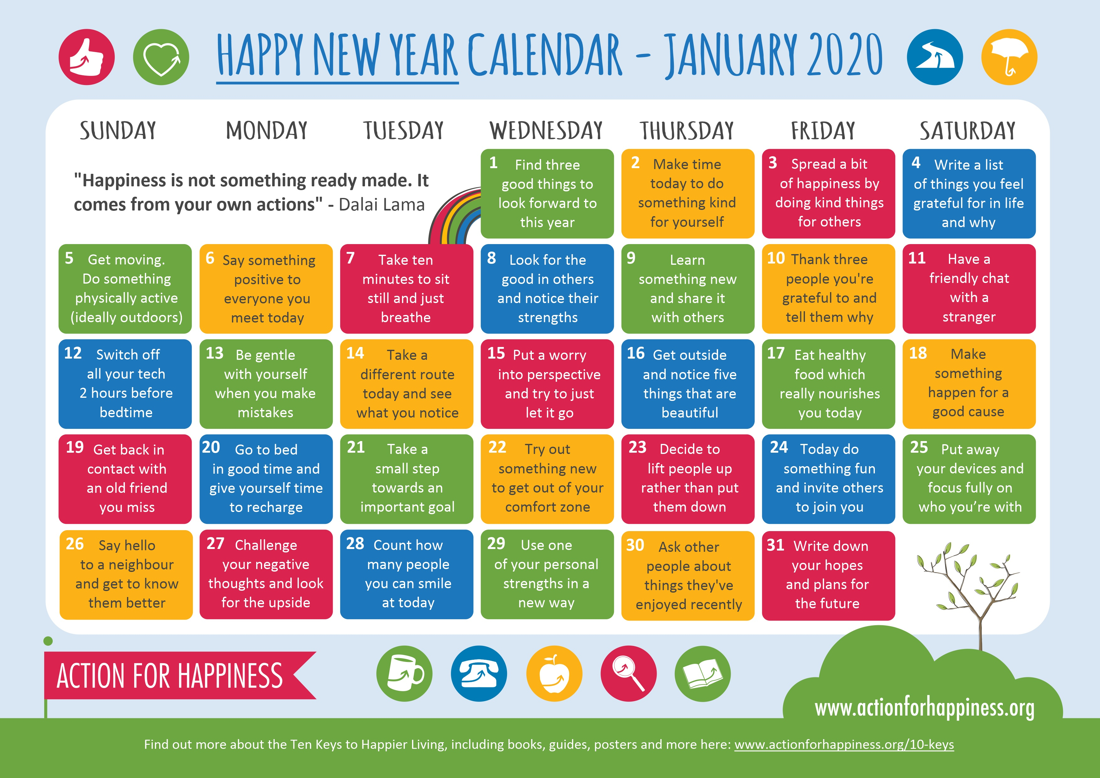 Happy New Year Calendar