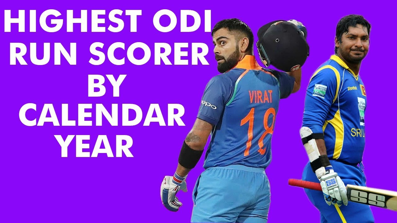 Highest Run Scorer In Odicalendar Year (2000-2018) # Odi 02