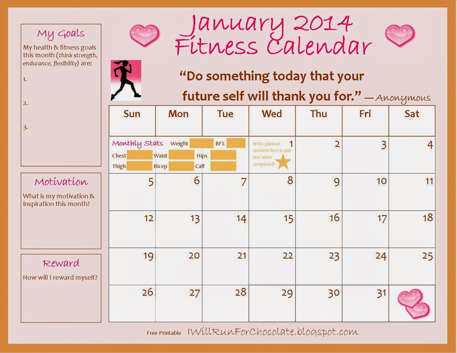 Hold Yourself Accountable With A Free Printable Exercise