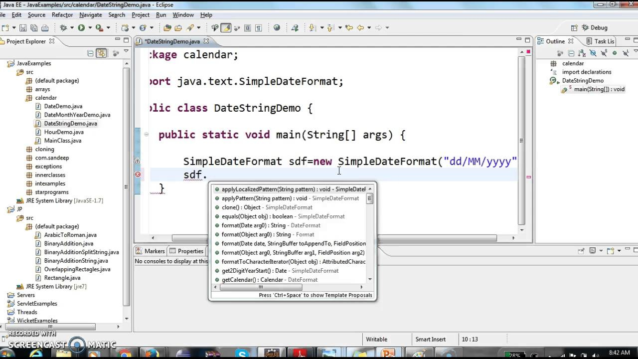 How To Display Date In Dd/mm/yyyy Format In Java?