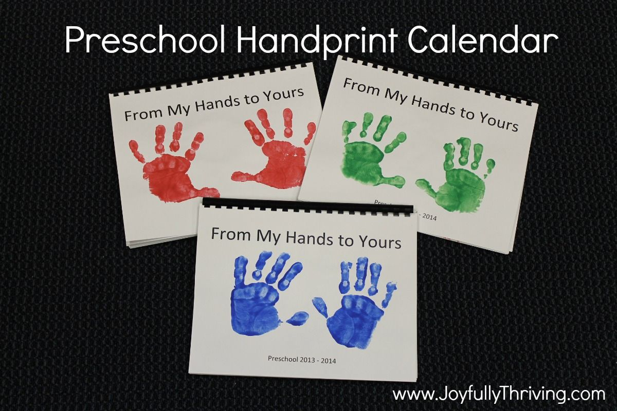 Free Printable Handprint Calendar Calendar Printables Free Templates