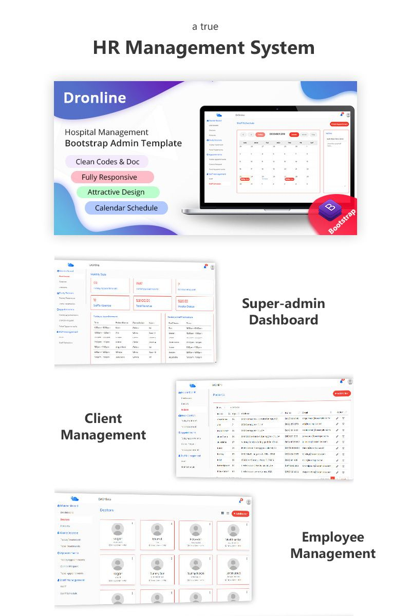 Hr-Cloud - Multi Purpose Payroll, Hr Management Template