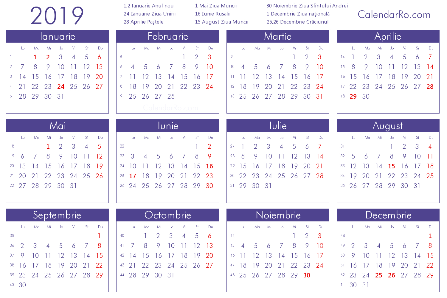 Imagini Pentru Calendar 2019 Romanesc In 2019 | Calendar