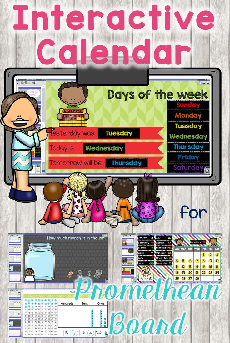 Interactive Calendar Promethean Board | Activinspire