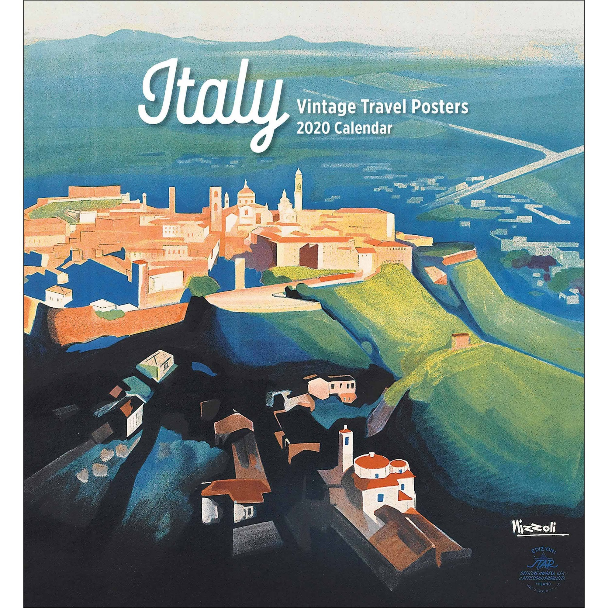 Italy / Vintage Travel 2020 Wall Calendar