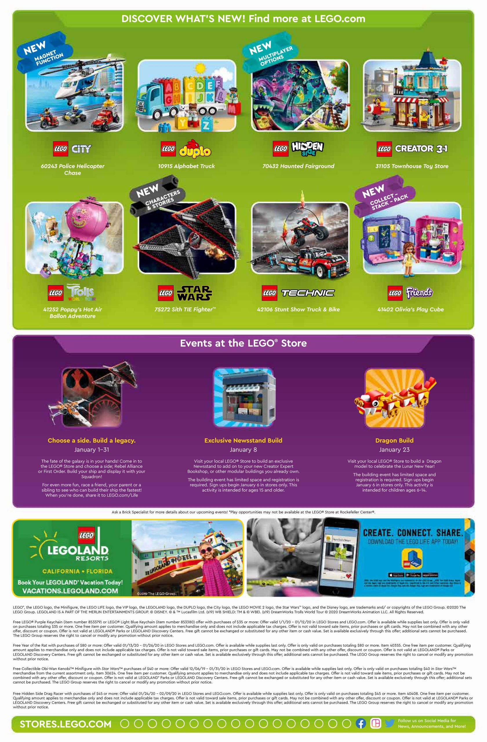 Lego January 2020 Store Calendar Promotions &amp; Events - The