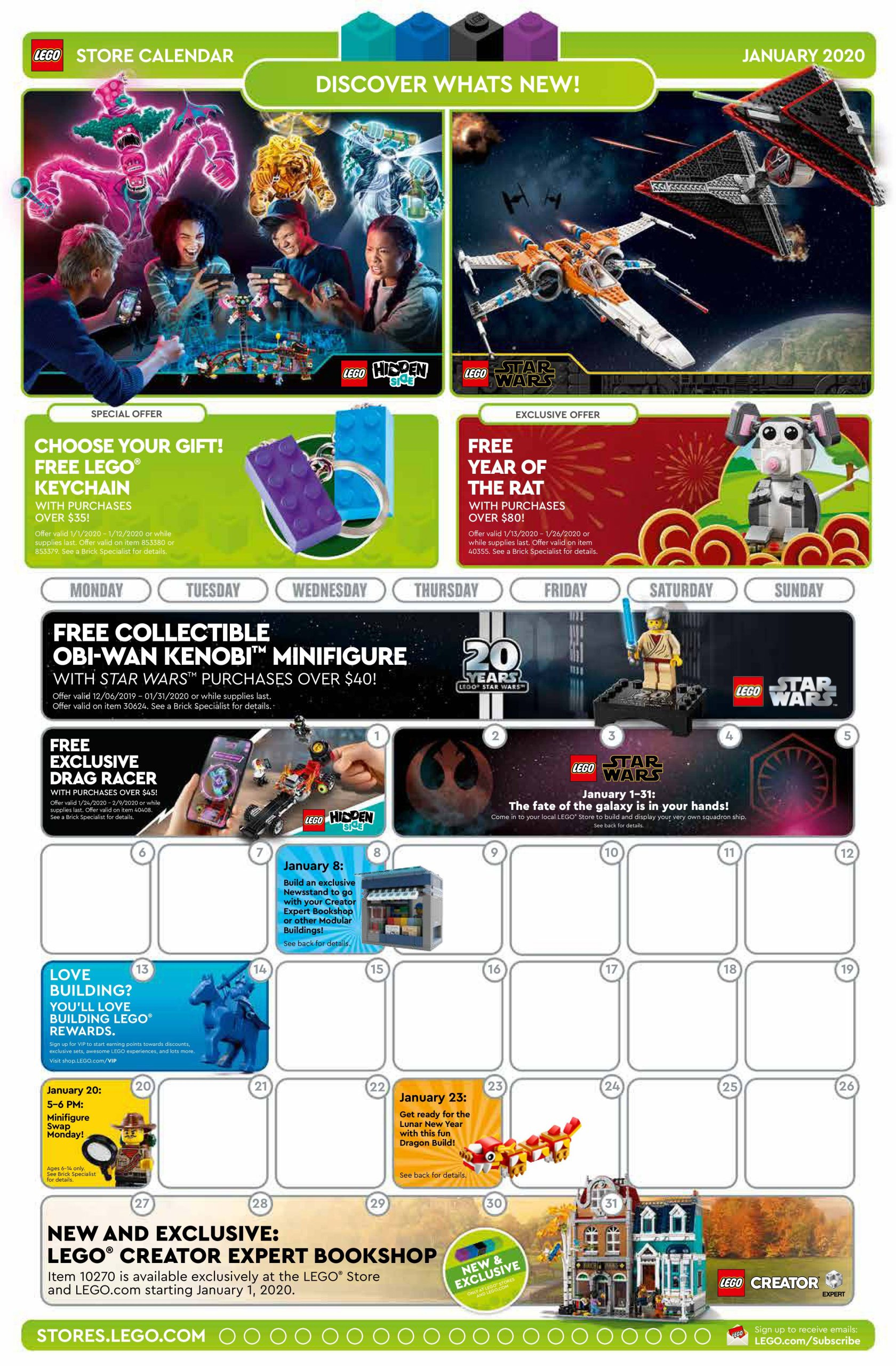 Lego January 2020 Store Calendar Promotions &amp; Events - The