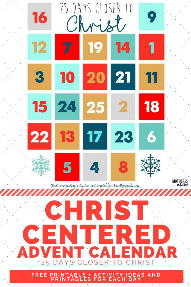Free Printable Religious Advent Calendar Calendar Printables Free