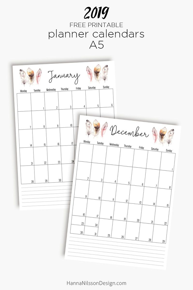 Free Printable Calendar Refills For Planners Calendar Printables Free