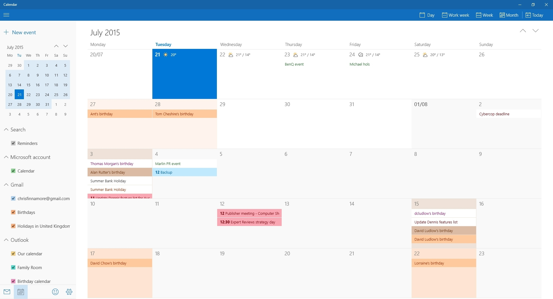 Lovely Calendar Week Widget Windows 10 : Mini Calendar Template