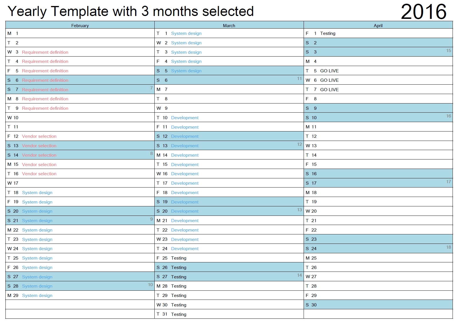 Lovely Print Calendar Day Outlook : Mini Calendar Template