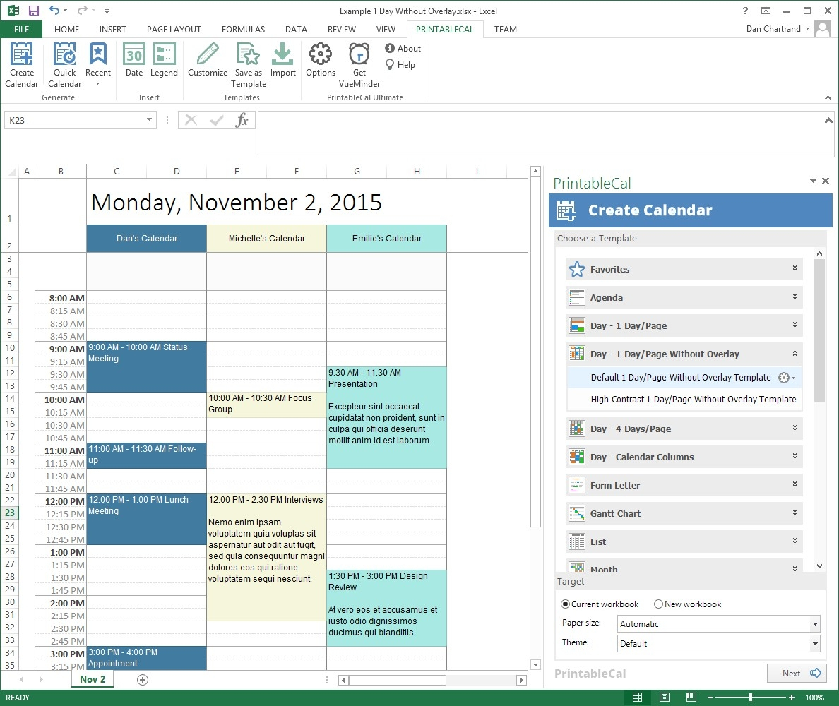 Lovely Print Calendar In Outlook 365 : Mini Calendar Template