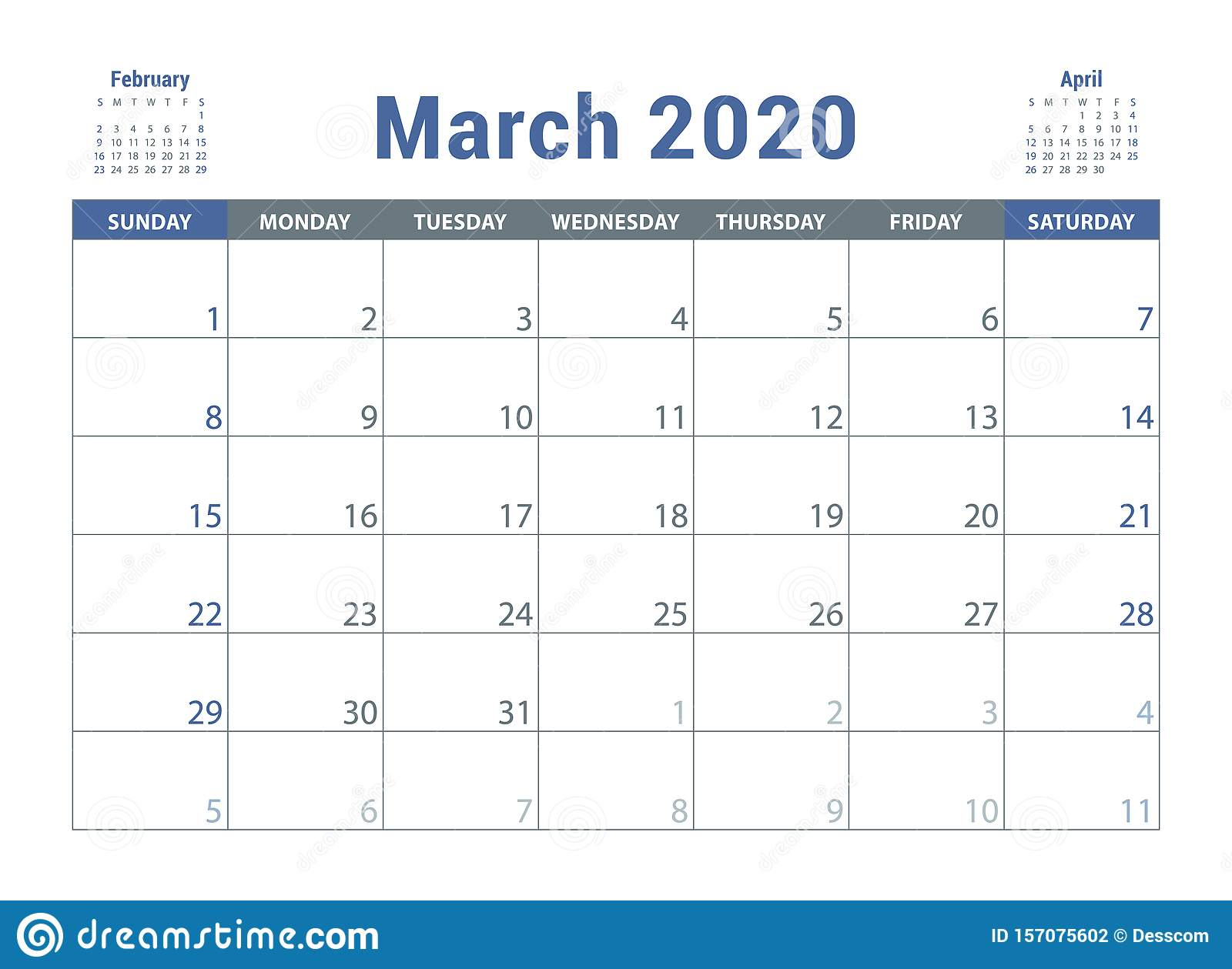 March 1 2020 Calendar | Calendar Printables Free Templates