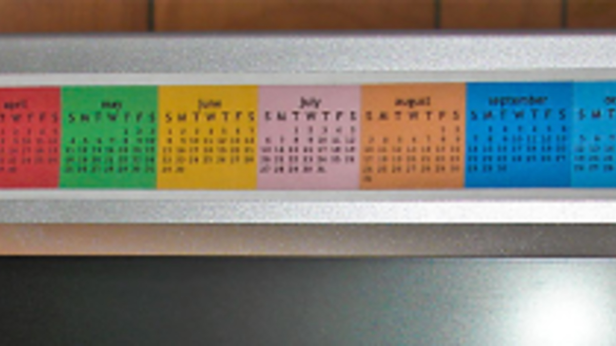 Printable Keyboard Calendar Strips 2020 | Calendar ...