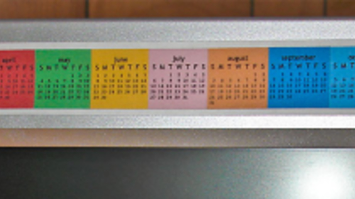Monitor Strip Calendar