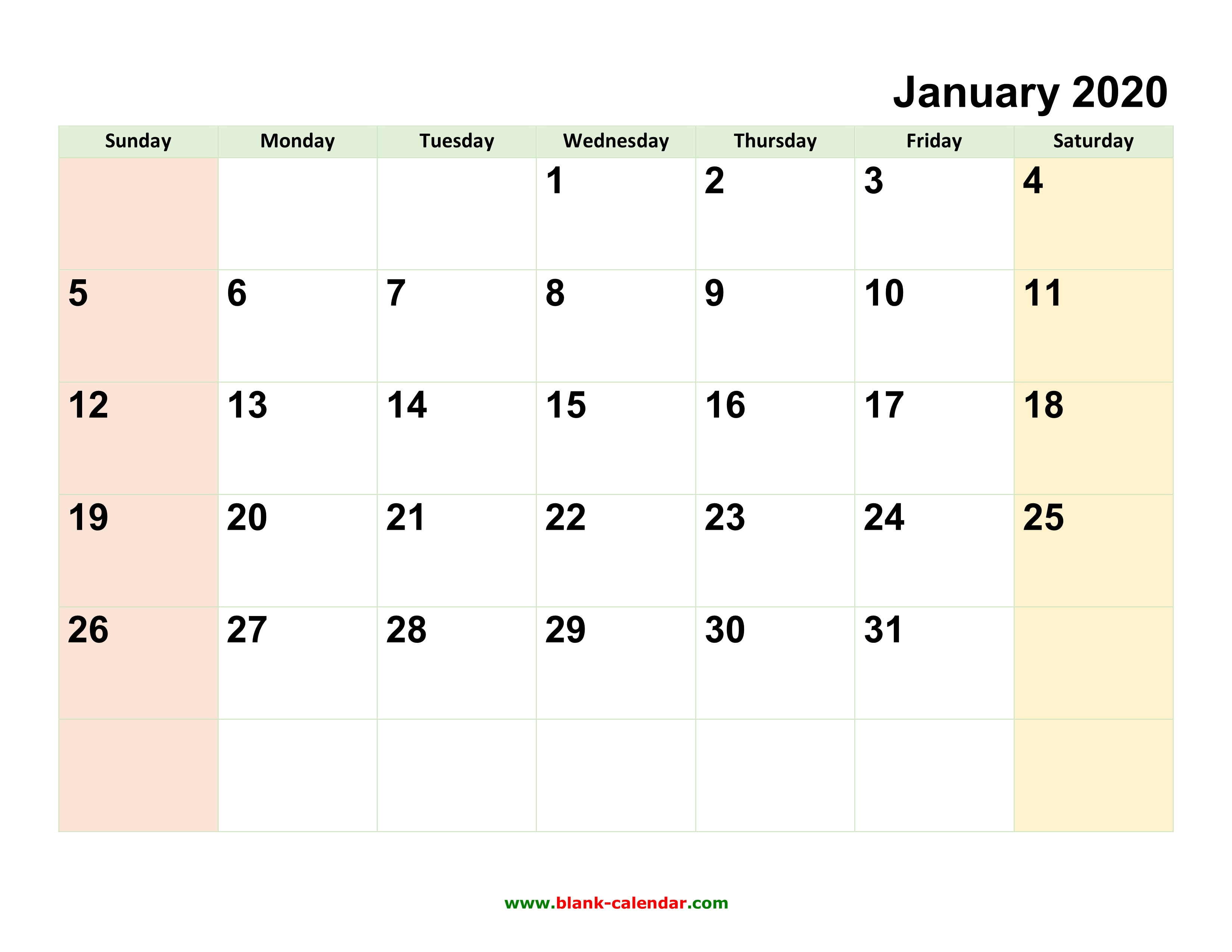 Calendar Template Free Editable Custom Editable 2020 Free Printable